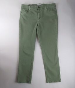Loft Ann Taylor green jean size 31/12
